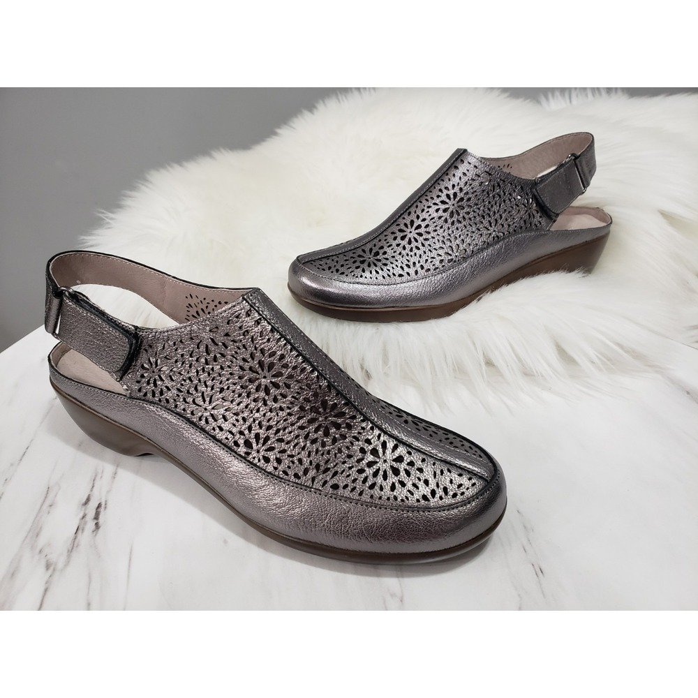 NEW NO BOX SZ 7 NARROW Easy Spirit SEDAWN ANKLE strap leather sandals slingback